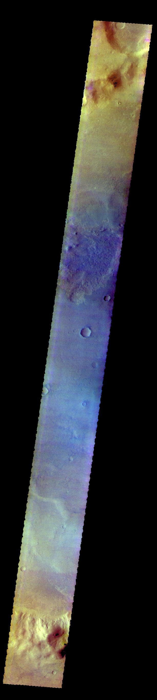 NASA image: Proctor Crater - False Color