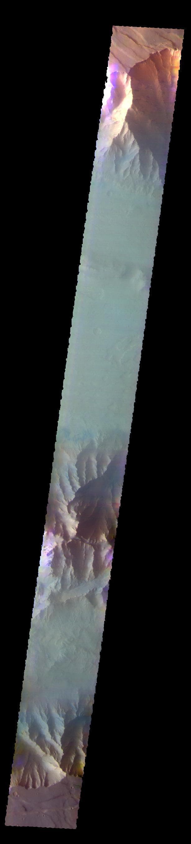 NASA image: Coprates Chasma - False Color