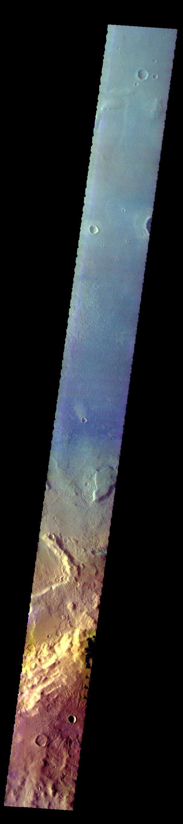 NASA image: Newton Crater - False Color