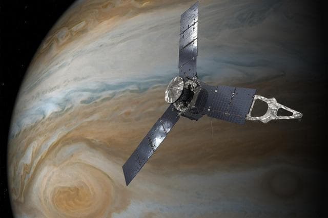 NASA image: Juno and the Great Red Spot (Illustration)