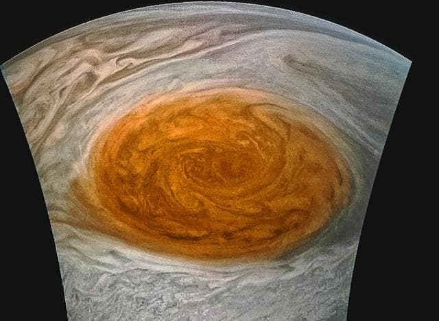 NASA image: Close-up of Jupiter's Great Red Spot