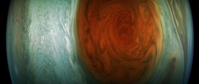 NASA image: Jupiter's Great Red Spot (Enhanced Color)