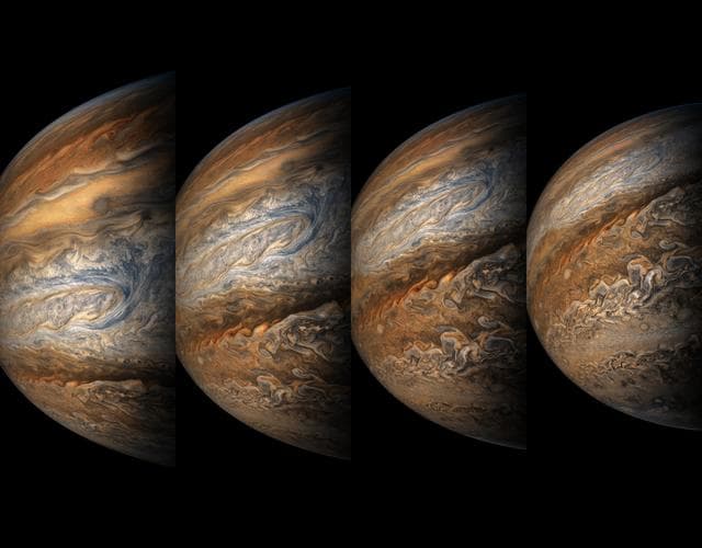 NASA image: Juno's Eighth Close Approach to Jupiter