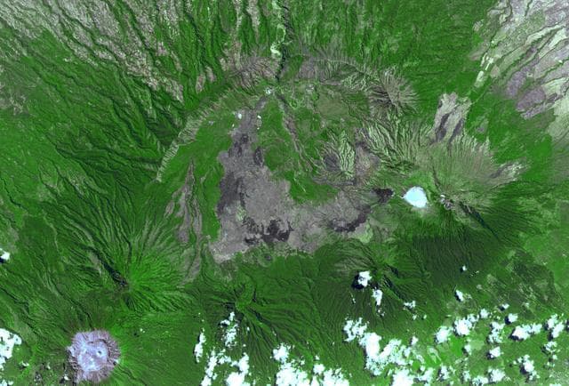 NASA image: Ijen Volcano, Indonesia
