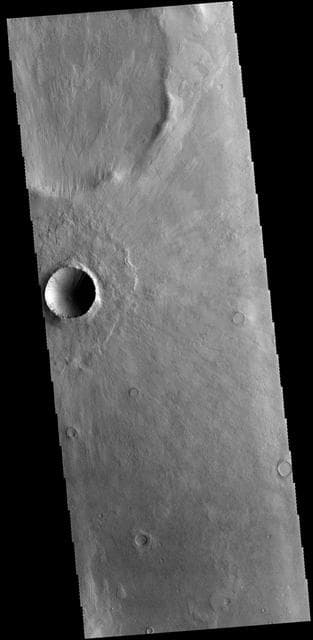 NASA image: Crater Ejecta