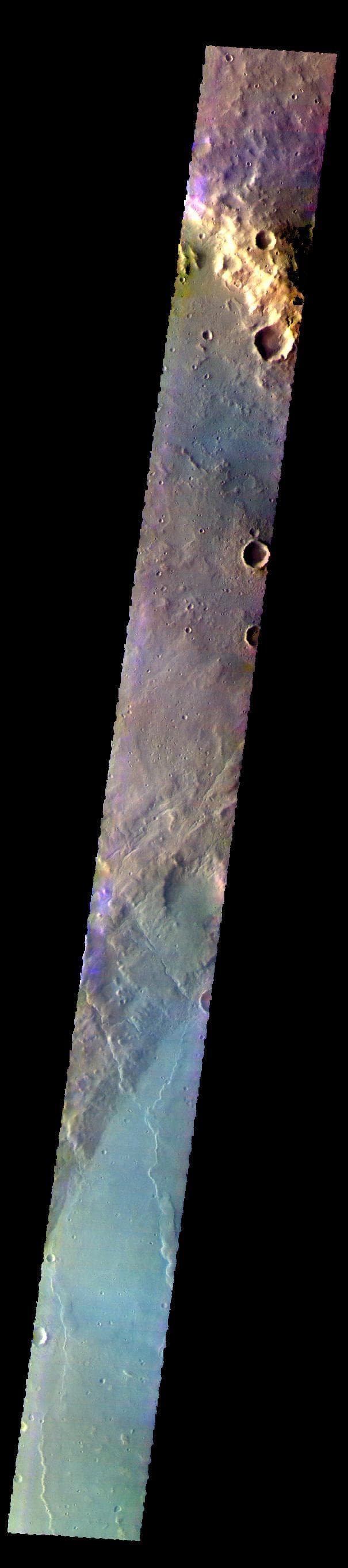 NASA image: Newton Crater - False Color