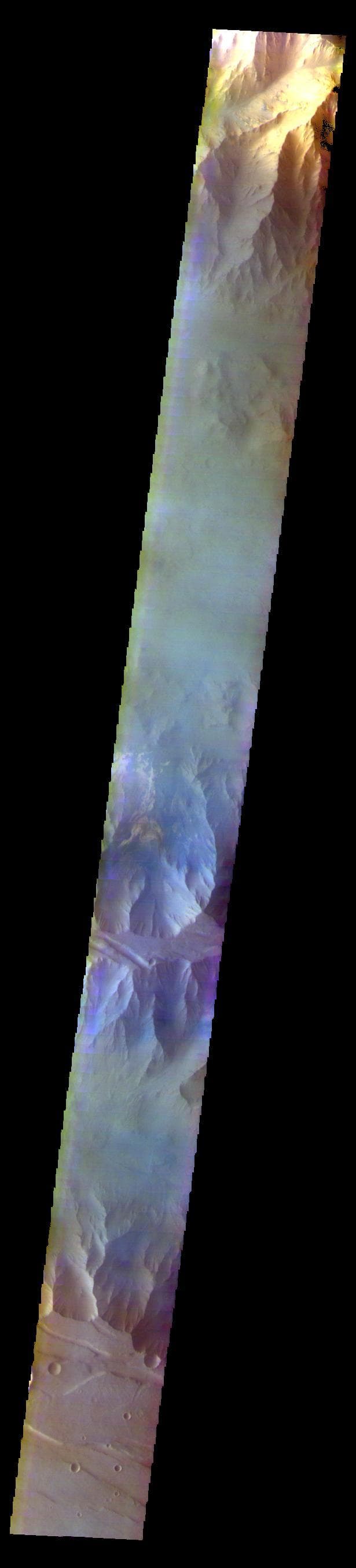 NASA image: Coprates Chasma - False Color