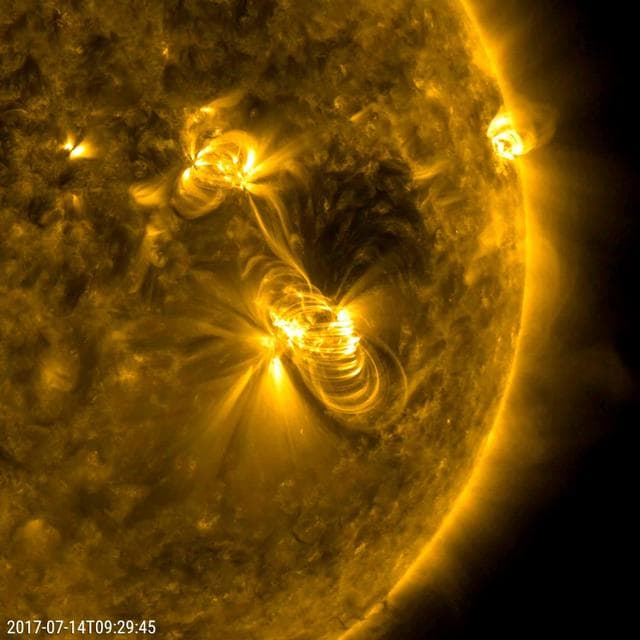 NASA image: Bastille Day Solar Flare and a Coronal Mass Ejection