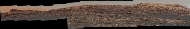 NASA image: Curiosity View of 'Vera Rubin Ridge' From Below, Sol 1734
