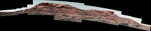NASA image: Martian Ridge Looming Above Curiosity Prior to Ascent