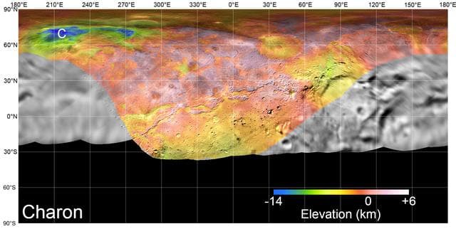 NASA image: Charon's Surface in Detail