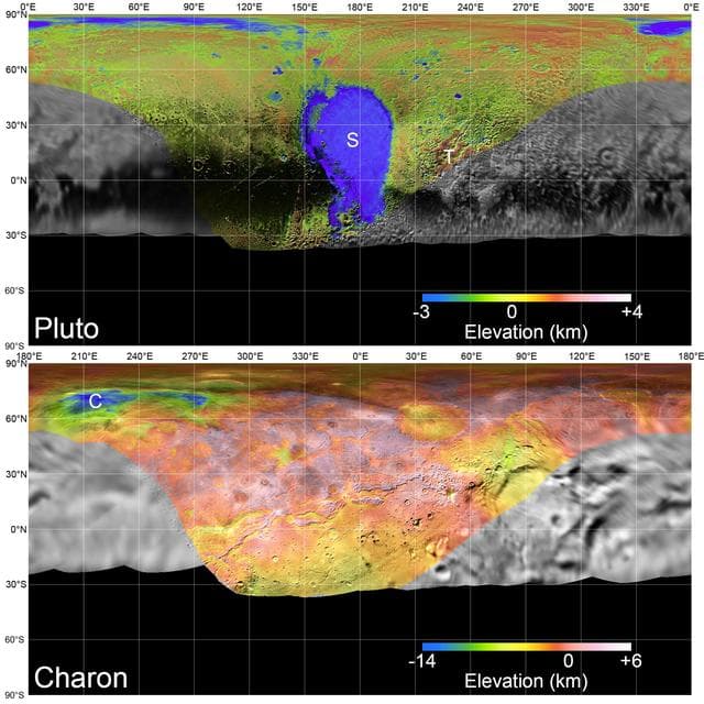 NASA image: Global Mosaics of Pluto and Charon
