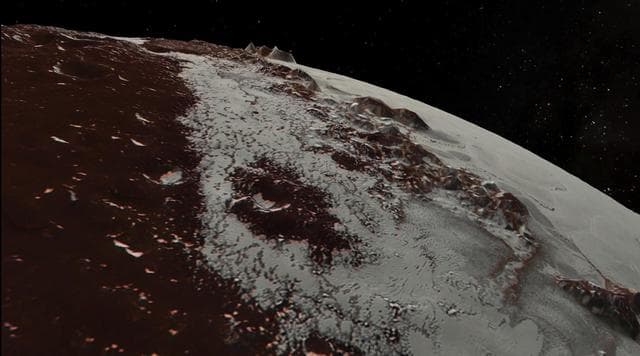 NASA image: Soaring over Pluto