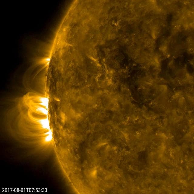 NASA image: Old Sunspot Returns