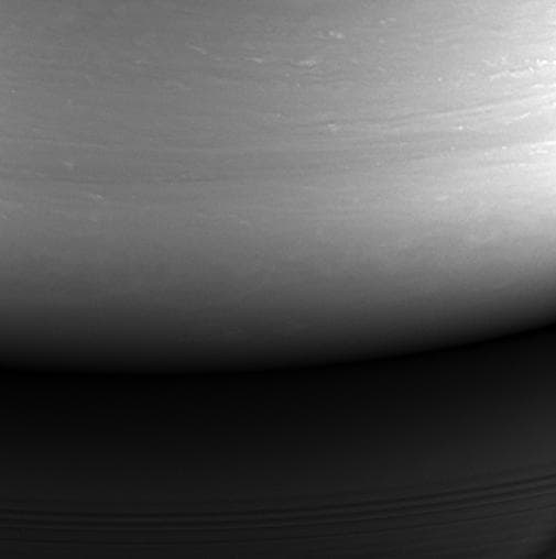 NASA image: Impact Site: Cassini's Final Image