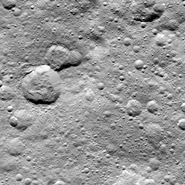 NASA image: 'Rubber Duck' on Ceres