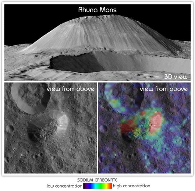 NASA image: Ahuna Mons