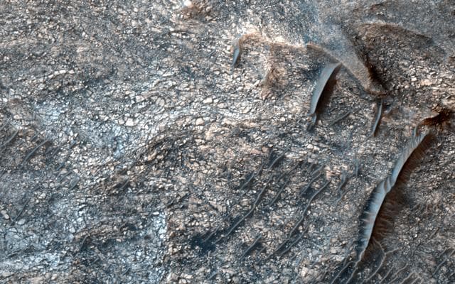 NASA image: Mixtures of Sulfates in Melas Chasma