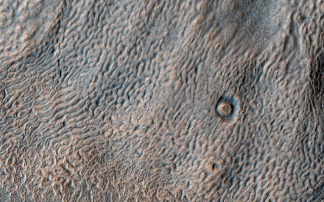 NASA image: Textures in Deuteronilus Mensae