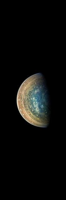NASA image: Jupiter's Swirling South Pole
