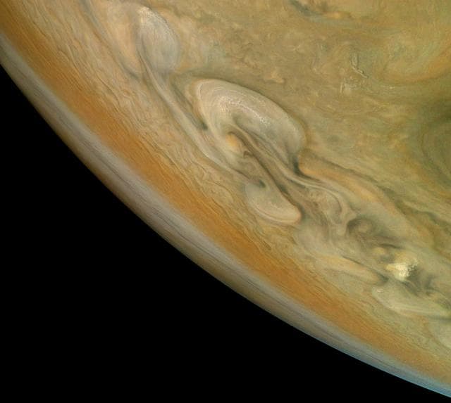 NASA image: Jupiter's Stormy North