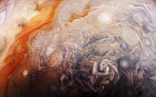 NASA image: Abstract Jupiter Atmosphere (Artist Concept)