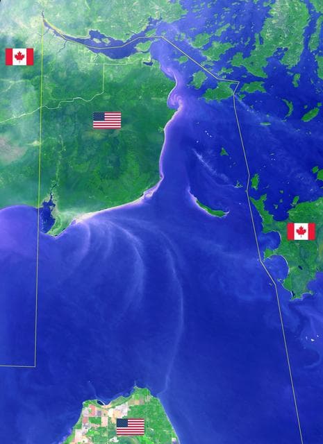 NASA image: Northwest Angle, Minnesota