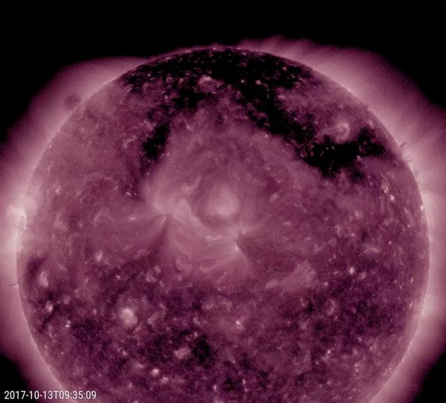 NASA image: Sprawling Coronal Hole