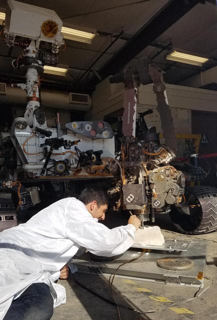 NASA image: Testing New Techniques for Mars Rover Rock-Drilling