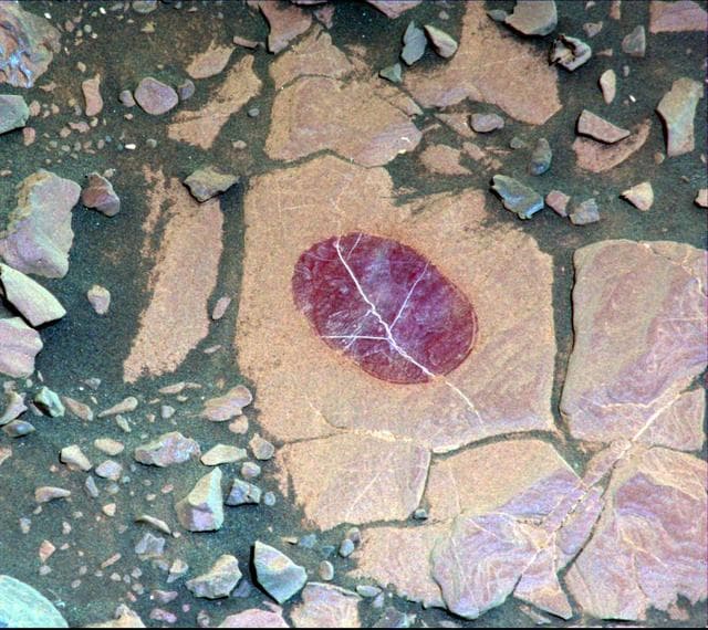 NASA image: Science-Filters Study of Martian Rock Sees Hematite