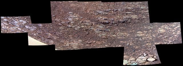 NASA image: Wind's Marks in "Perseverance Valley" (Enhanced Color)