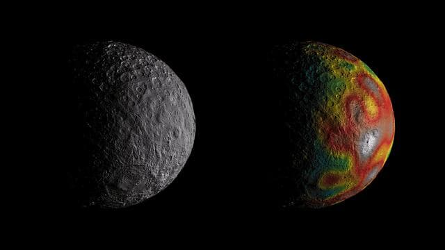 NASA image: Clues to Ceres' Internal Structure