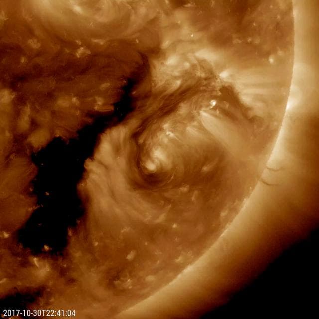 NASA image: Rare Encircling Filament