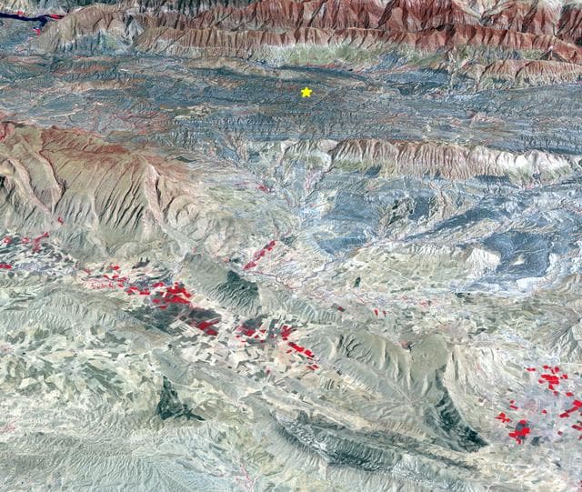 NASA image: Iran-Iraq Border Quake Region Imaged by NASA Satellite