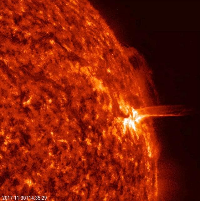 NASA image: Slithering Prominence