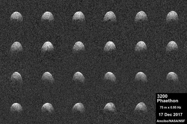 NASA image: Arecibo Observatory Radar Imagery of Phaethon Asteroid