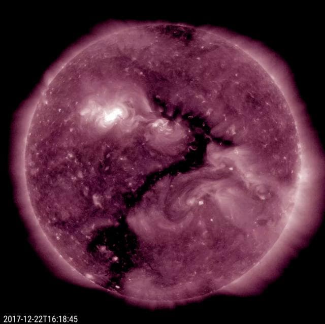 NASA image: The Sun Forms a Question