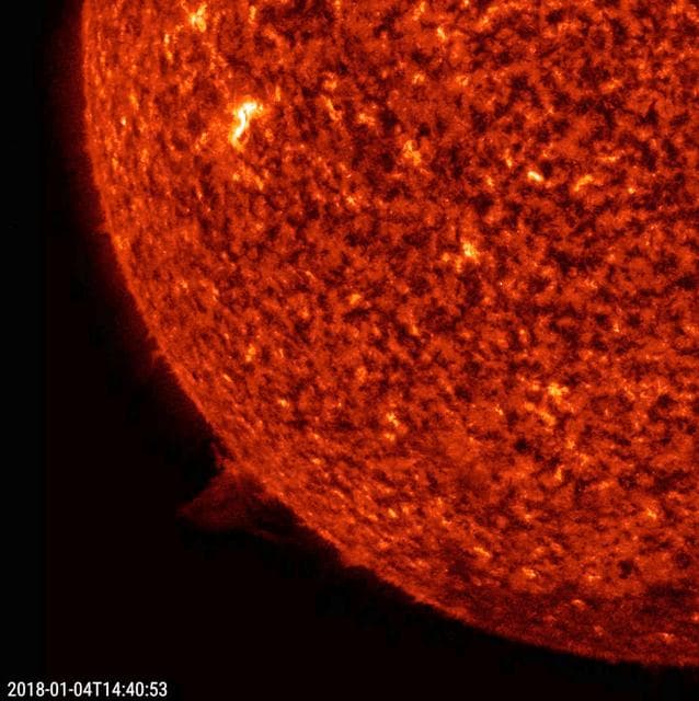 NASA image: Small Twisting Prominence