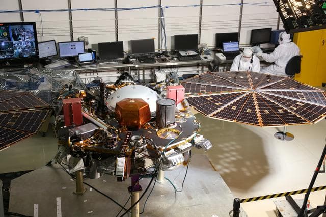 NASA image: InSight Lander Solar Array Test