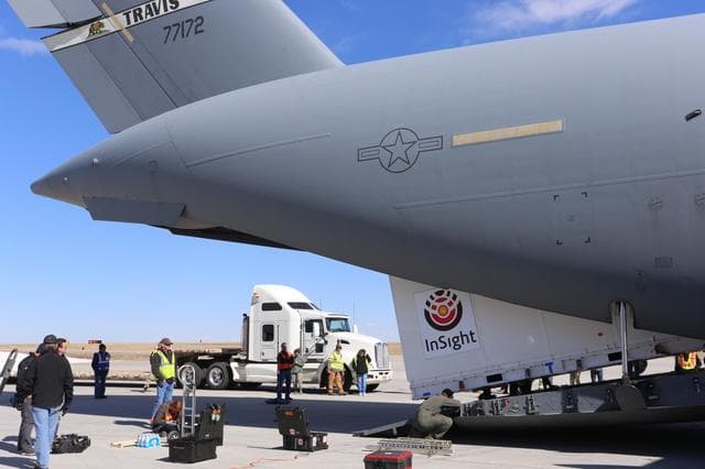 NASA image: Shipping InSight Mars Spacecraft to California for Launch