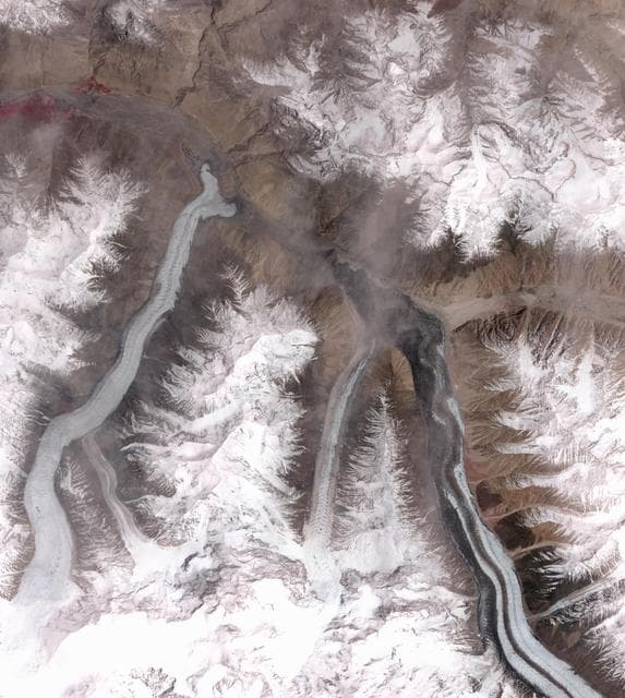 NASA image: Khurdopin Glacier, Pakistan