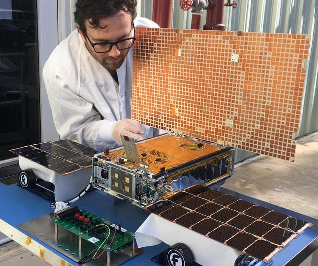 NASA image: MarCO Being Tested in Sunlight