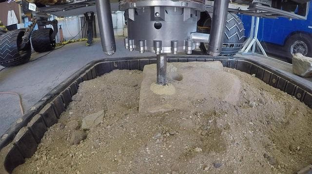 NASA image: Percussive Drill Test at JPL