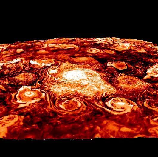 NASA image: A New View on Jupiter's North Pole
