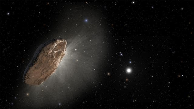 NASA image: 'Oumuamua Races Toward Outskirts of Solar System (Artist's Concept)