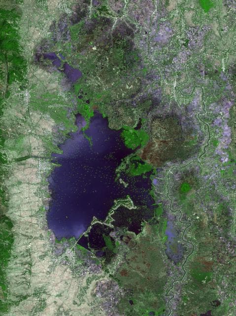 NASA image: Loktak Lake, India