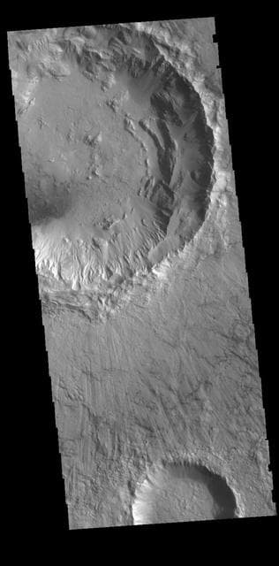 NASA image: Bonestell Crater