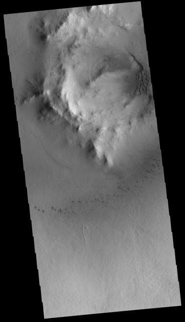 NASA image: Milankovic Crater Dunes