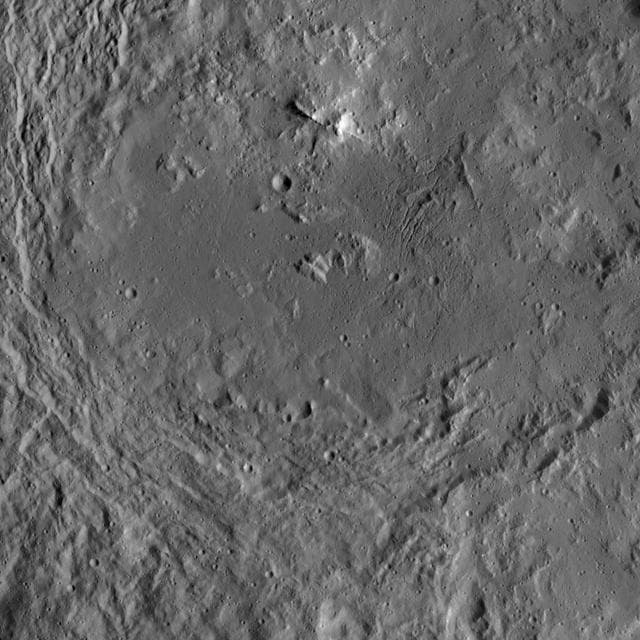 NASA image: Urvara Crater's Complex Floor