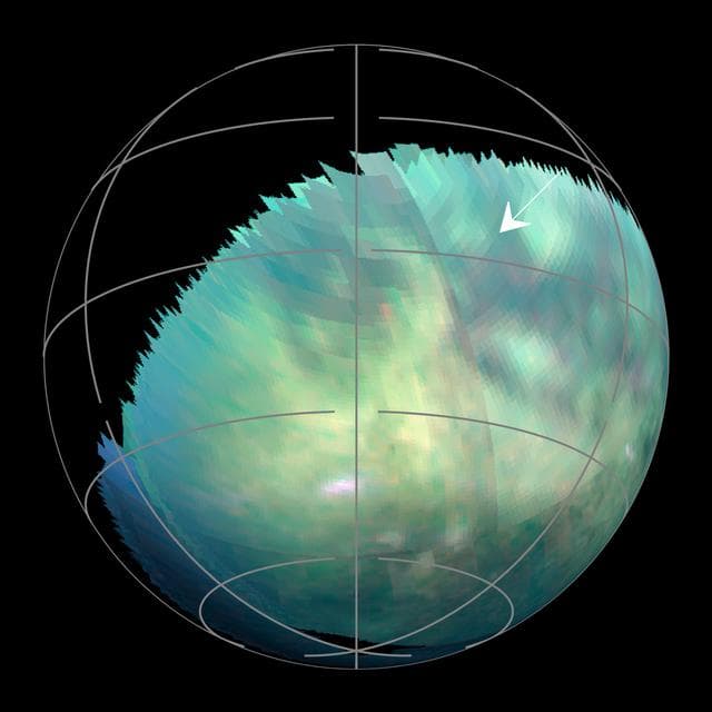 NASA image: Spotting Dust Storms on Titan